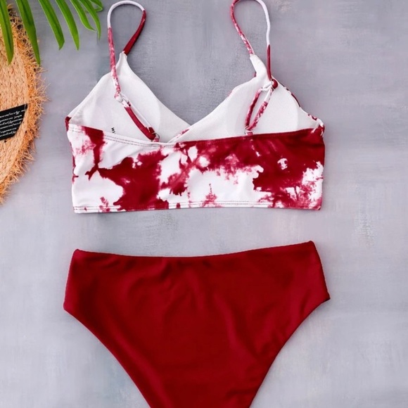 High Waisted Tie Dye Bikini Swimsuit - Picture 2 of 5